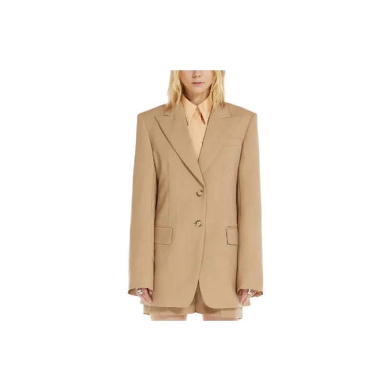 SportMa Benares Collection Slim Fit Tailored Blazer Business Suit Women's Beige-2