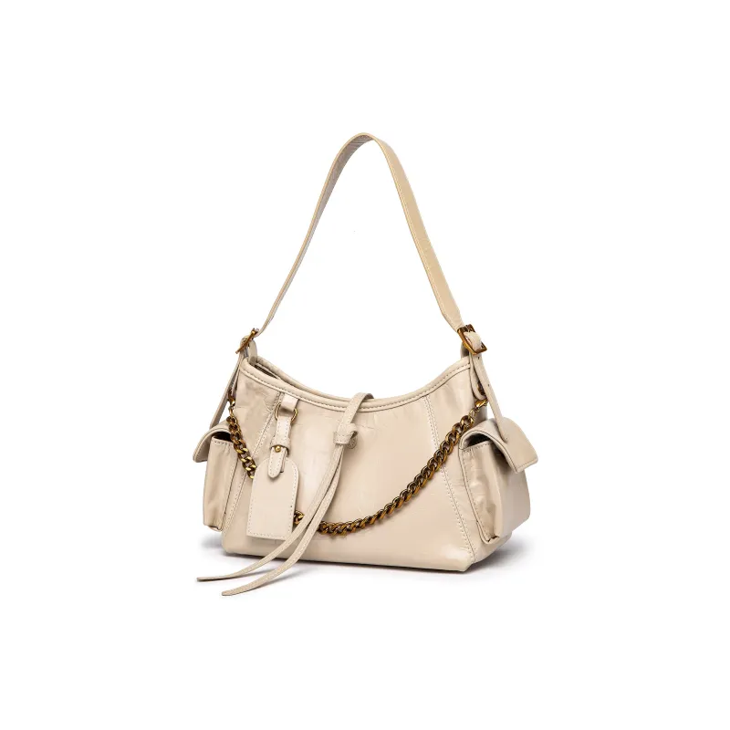 FAIRWHALE PU Shoulder Bag Regular Women's Black/Brown/Khaki/White/Burgundy/Silver-10