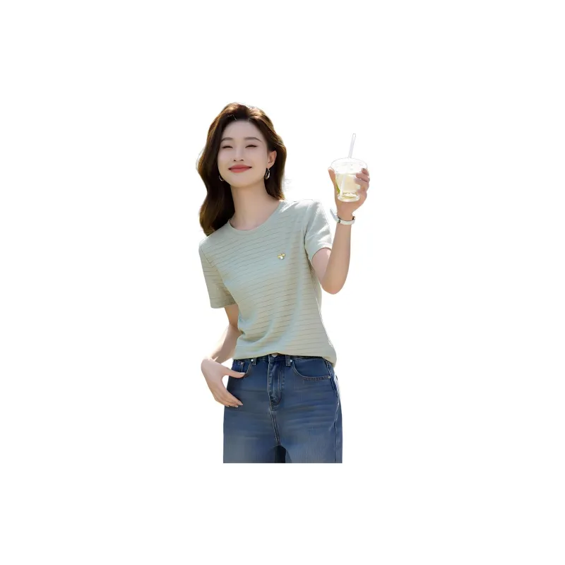 Mo Han Yi Mei T Shirt Women's Light Green-1