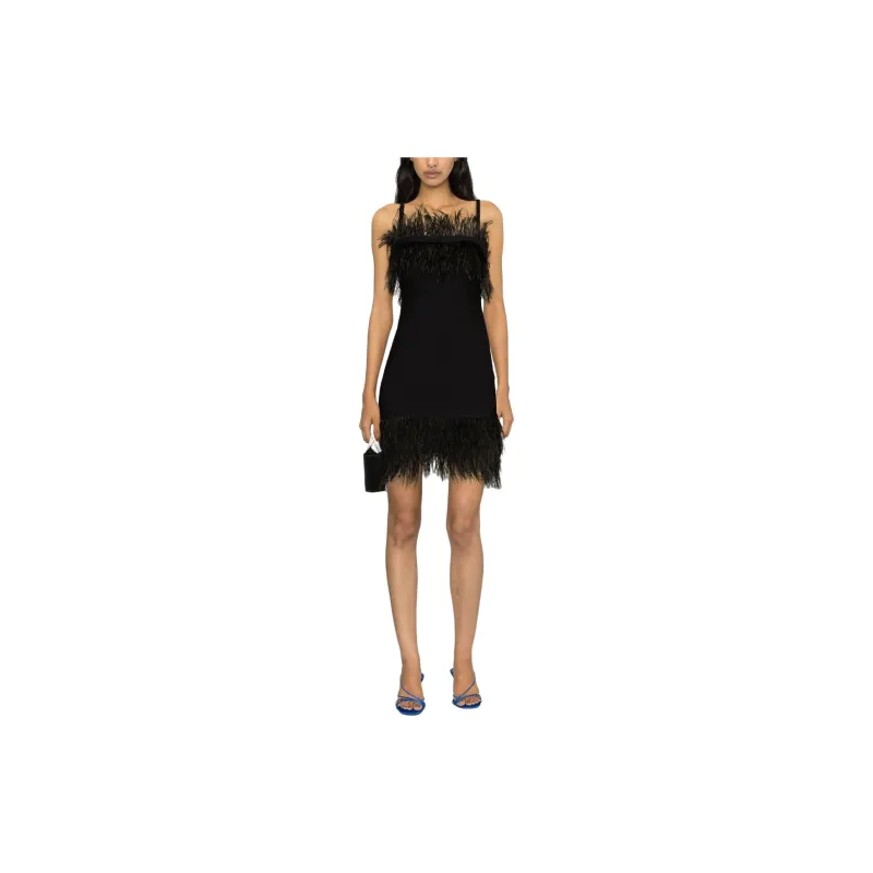 Staud Slip Dresses Women's Black-3