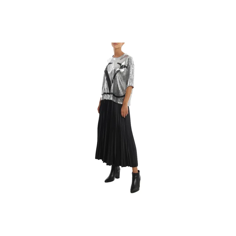 Valentino Casual Long Skirts Women's Black-3