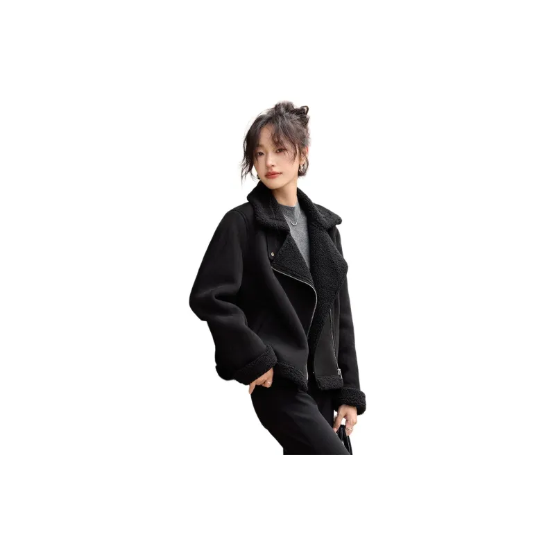 Mo Han Yi Mei Jackets & Coats Women's Black-2
