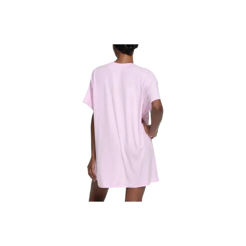 SKIMS SLEEP T-SHIRT MINI DRESS Short-Sleeved Dresses Women's CHERRY BLOSSOM/Cherry Blossom-2