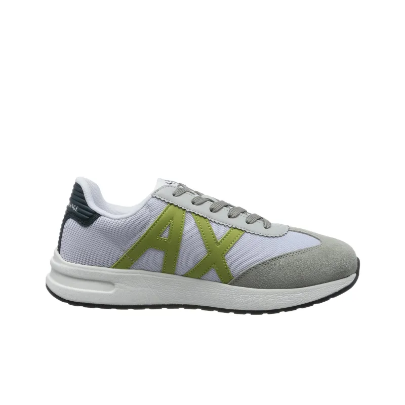EMPORIO ARMANI Abrasion Resistant Low Top Casual Shoes Men's Gray Green-1