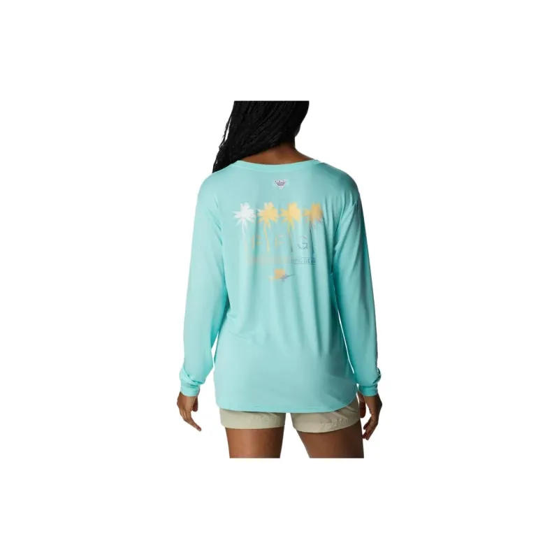 Columbia T-Shirts Women's Teal-2