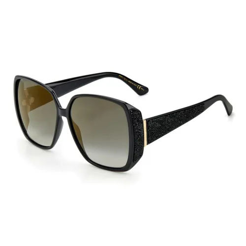 Jimmy Choo Plastic Square Sunglasses Women's Black