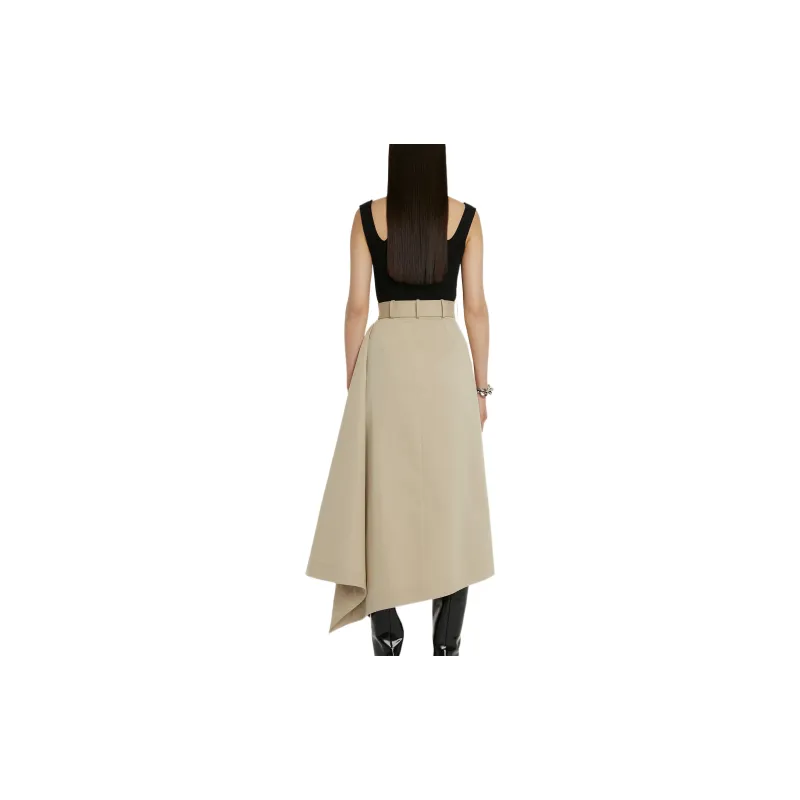 Alexander McQueen Casual Long Skirts Women's Beige-2
