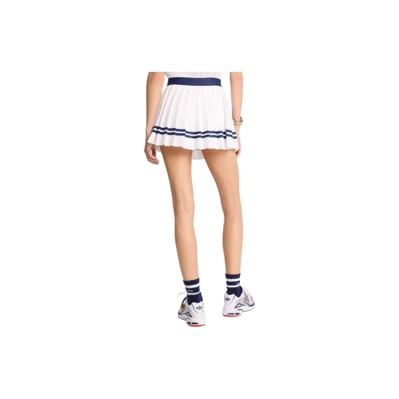 SPORTY & RICH Logo print Pleated Skirt-3