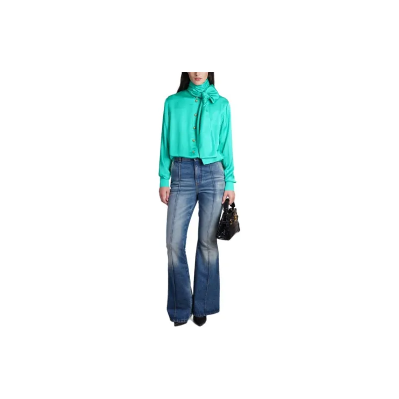 BALMAIN Shirts Women's Green-1
