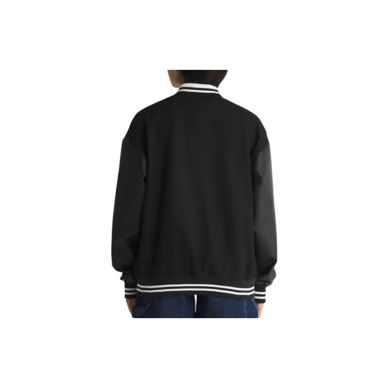 Vans Varsity Club Bomber Jacket Jackets Coats Women's Black-4
