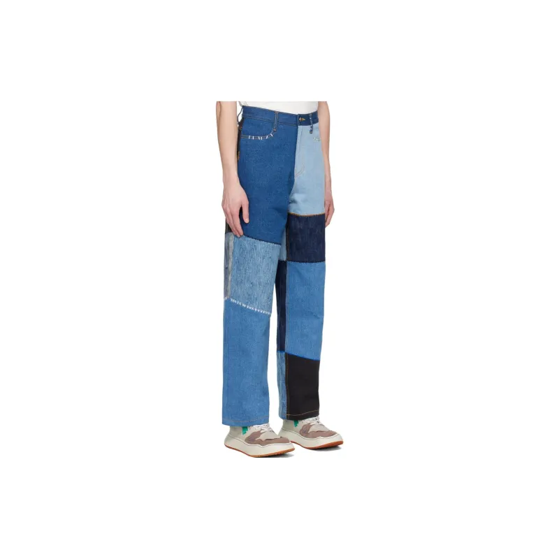 ADER ERROR ADER ERROR Through Editism Series Jeans Women's Blue-5