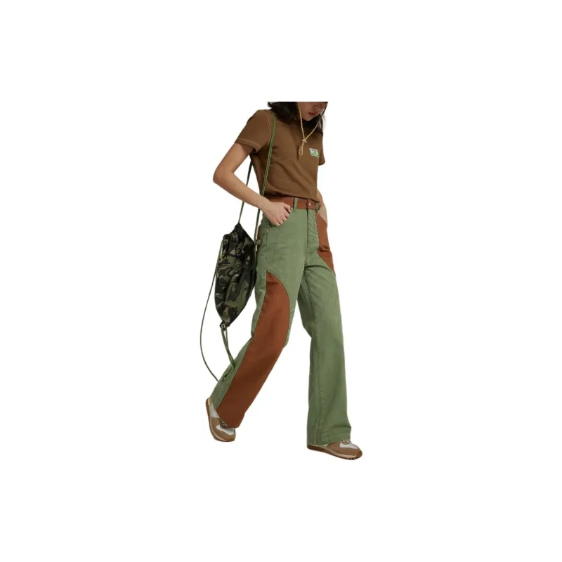NO ONE ELSE Casual Pants Women's Olive Green-2