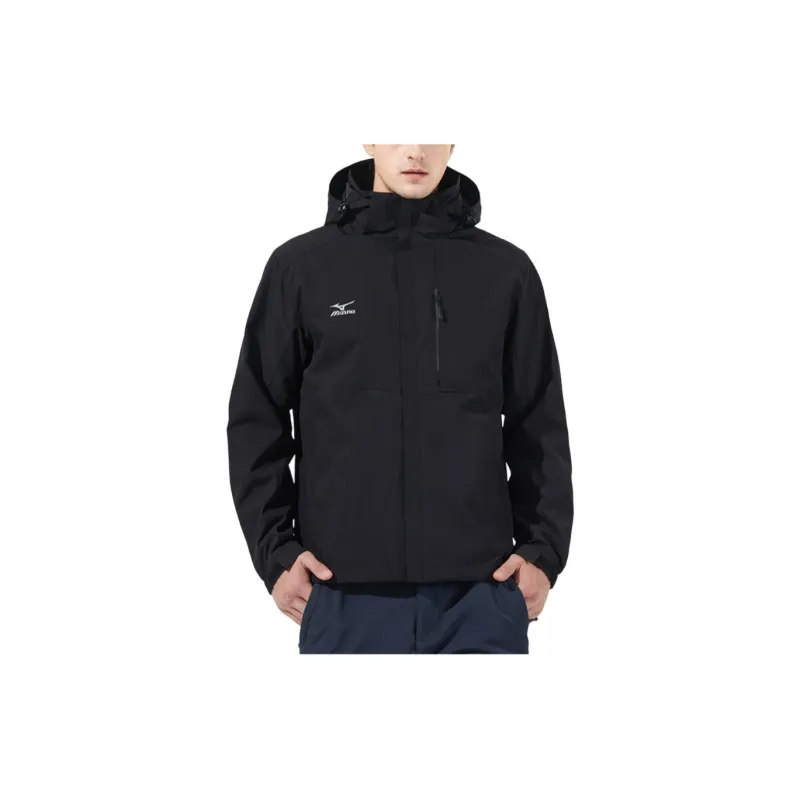 Mizuno Water-Resistant Windproof Breathable Warm Water-Repellent Cold-Resistant Rainproof Windbreaker Jacket Men's-1