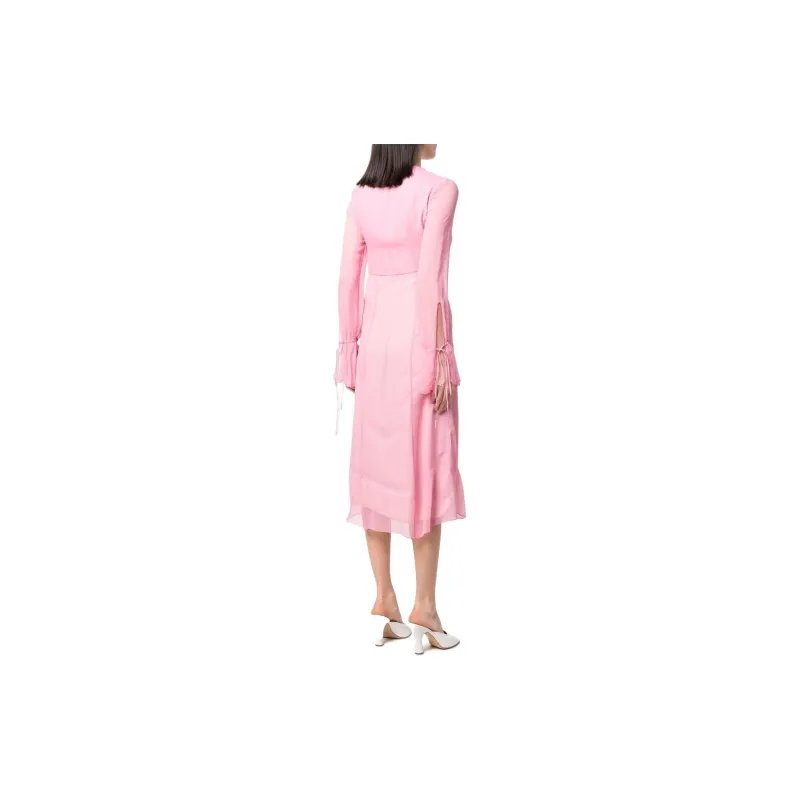 Blumarine Long-Sleeved Dresses Women's Pink-2