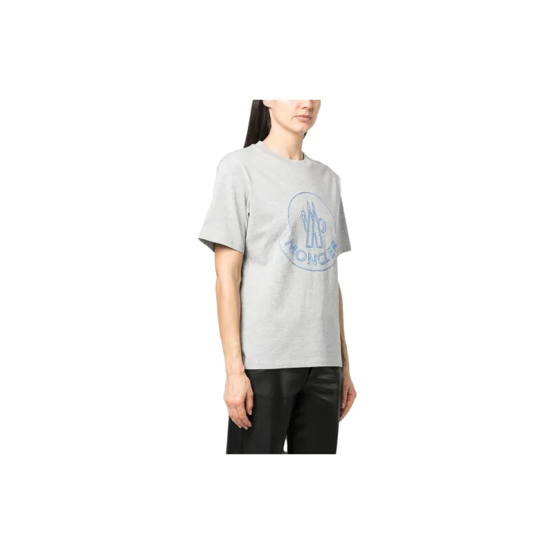Moncler T Shirts Women's Gray-2