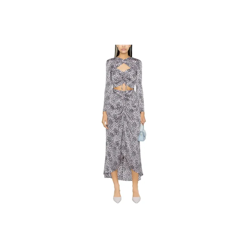 Maje Long-Sleeved Dresses Women's Light Pink-1