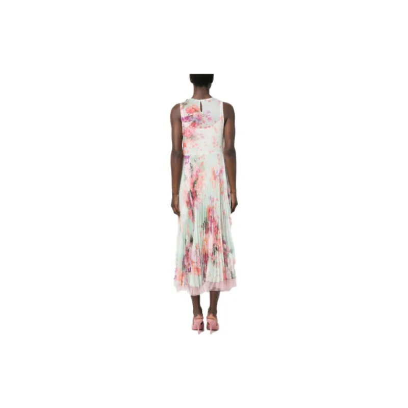 Twinset Floral Pleated Midi Dress-2
