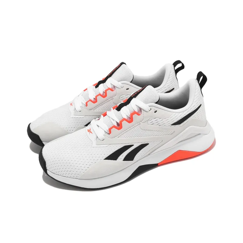 Reebok Women's Nanoflex Tr 2 'White Black Orange Flare' Women's-2