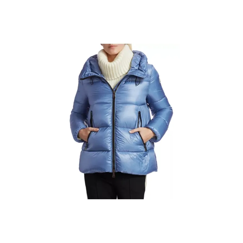 Moncler Seritte Series Down Jackets Women's Blue-1