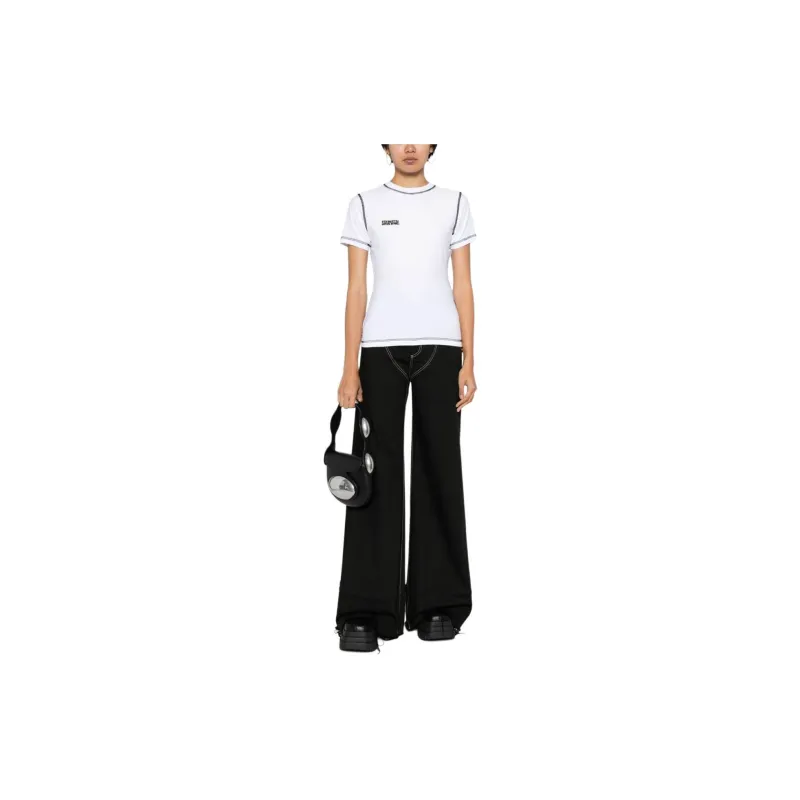 Vetements Logo-patch Stretch-cotton T-shirt-1