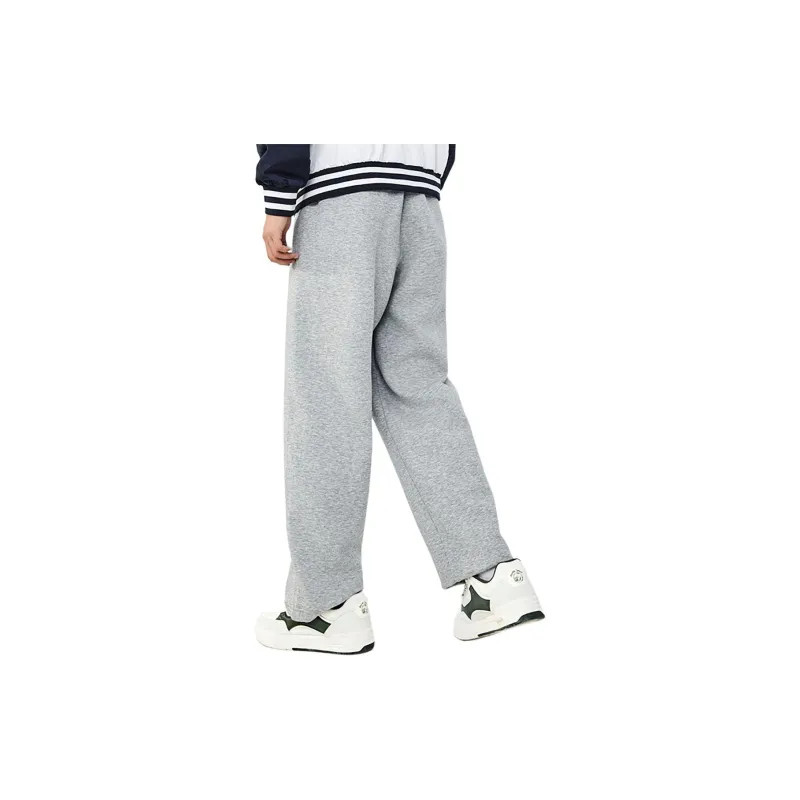 Anta Life Collection Knitted Sports Pants Men's CD28 Gray Heather Gray-4