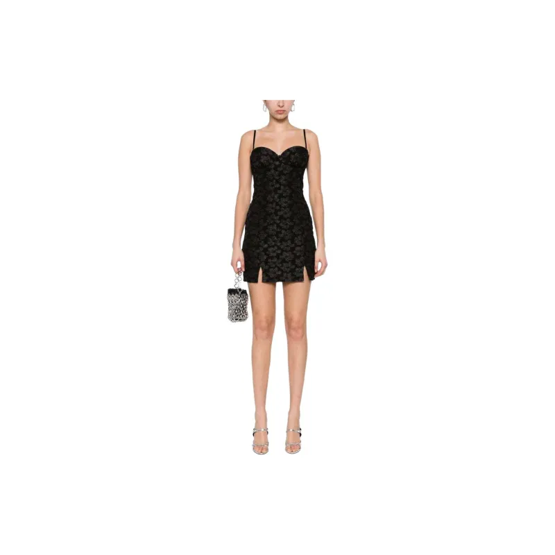 Rotate 3D Jacquard Mini Slip Dress-1