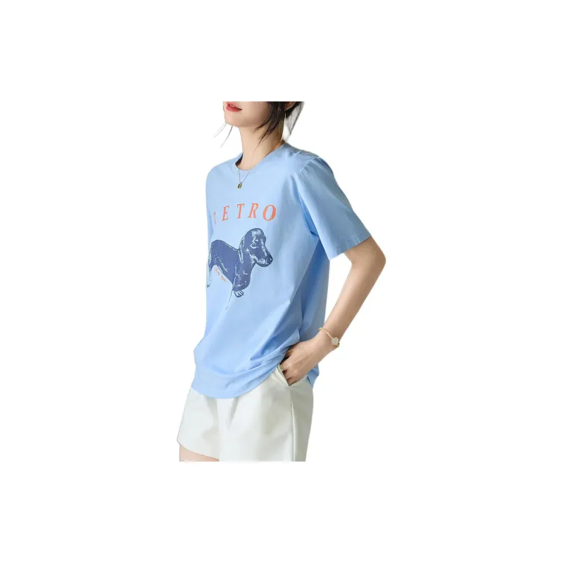 Dme T Shirts Women's Blue-3