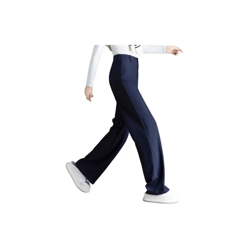 You Cow Me Pants Casual Pants Women's Navy Blue-5