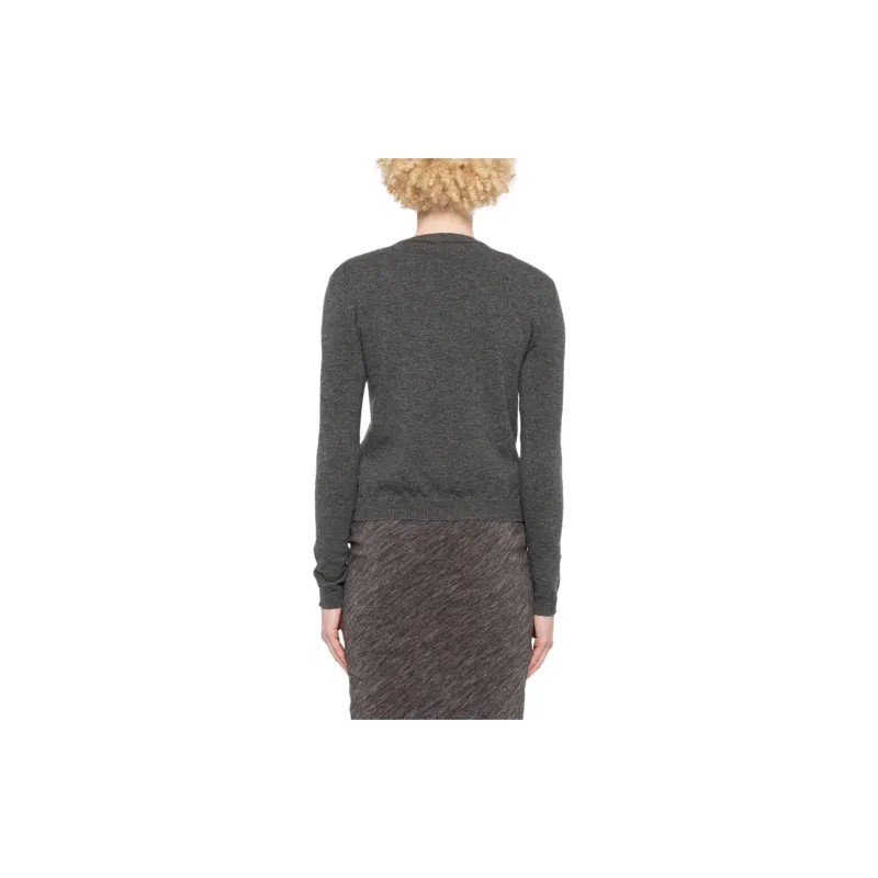 Valentino Bow Detailed Crewneck Cardigan-4