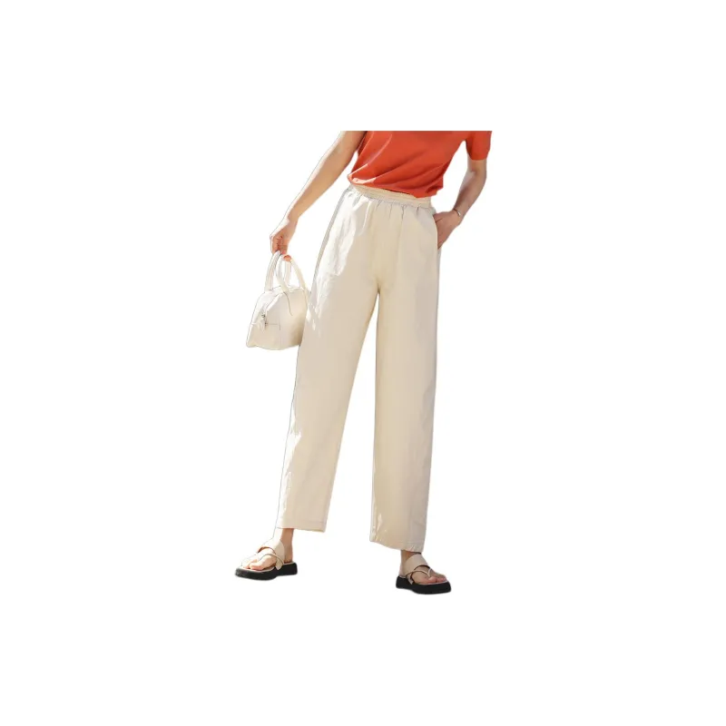 【dme】 Casual Pants Women's Light Beige Yellow-1