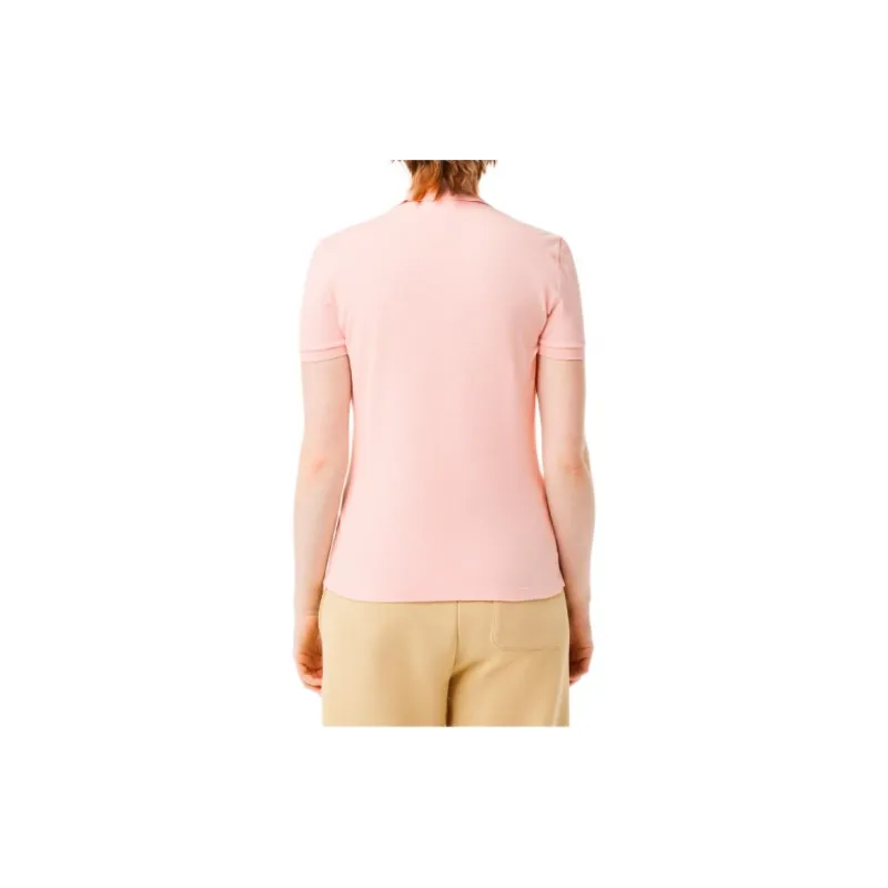 LACOSTE Polo Shirt Women's Light Pink-4