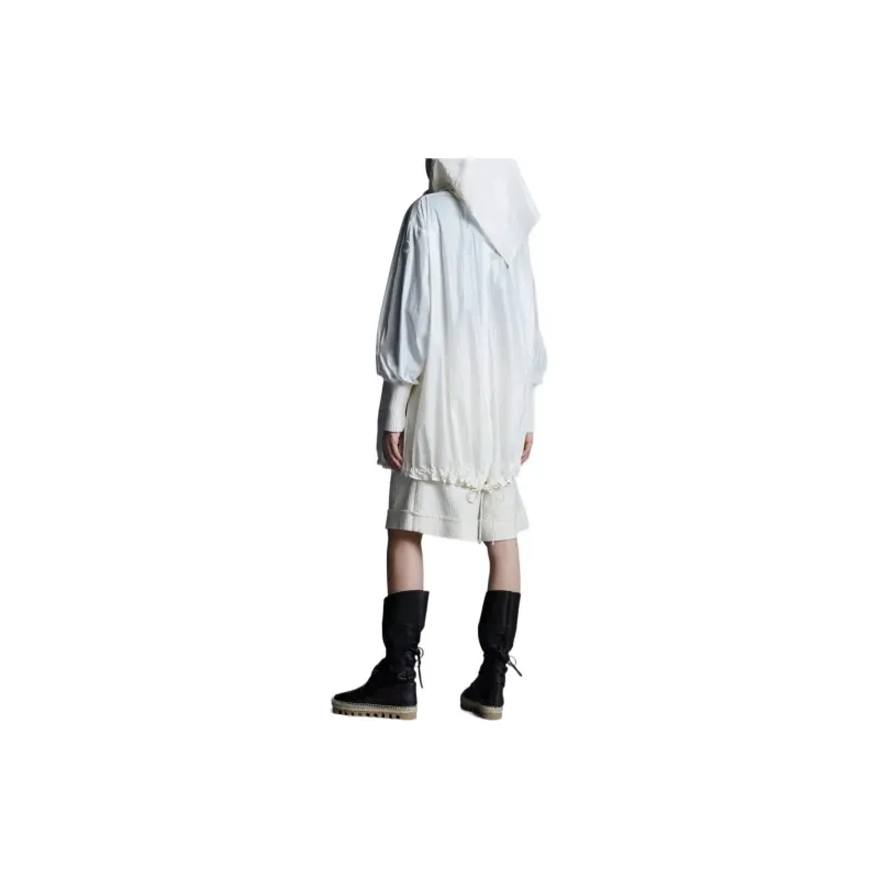 Moncler Trench Coats Women's White-3