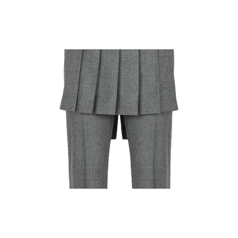 FENDI Casual Pants Women's Gray-4