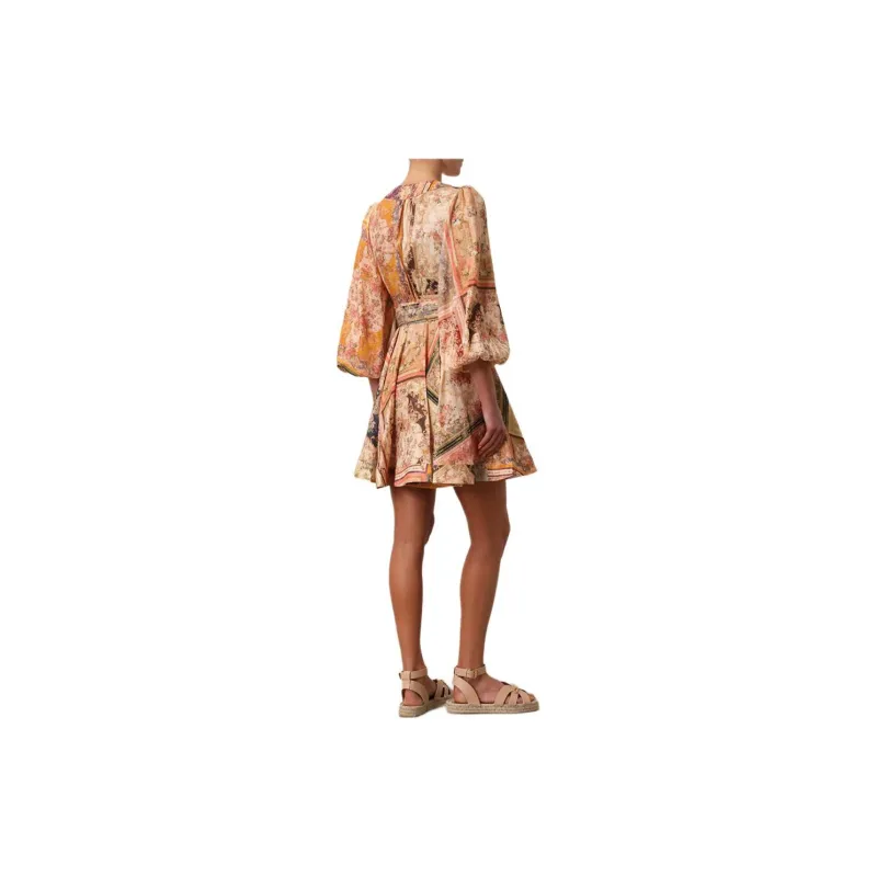 Zimmermann SS24 Short Sleeved Dresses Women's Yellow-3