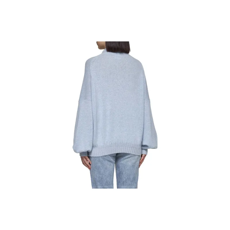 KHAITE Rene Long Sleeved Polo Jumper-3