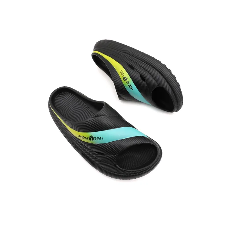HANG TEN Slide Slippers Men Khaki/Black Orange/White Green/Black/Black Green-22