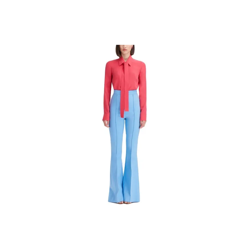 OSCAR DE LA RENTA Crepe-de-chine Silk Blouse-4