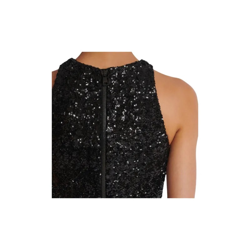 BALMAIN Embroidered Grape Motif Sleeveless Mini Dress-5