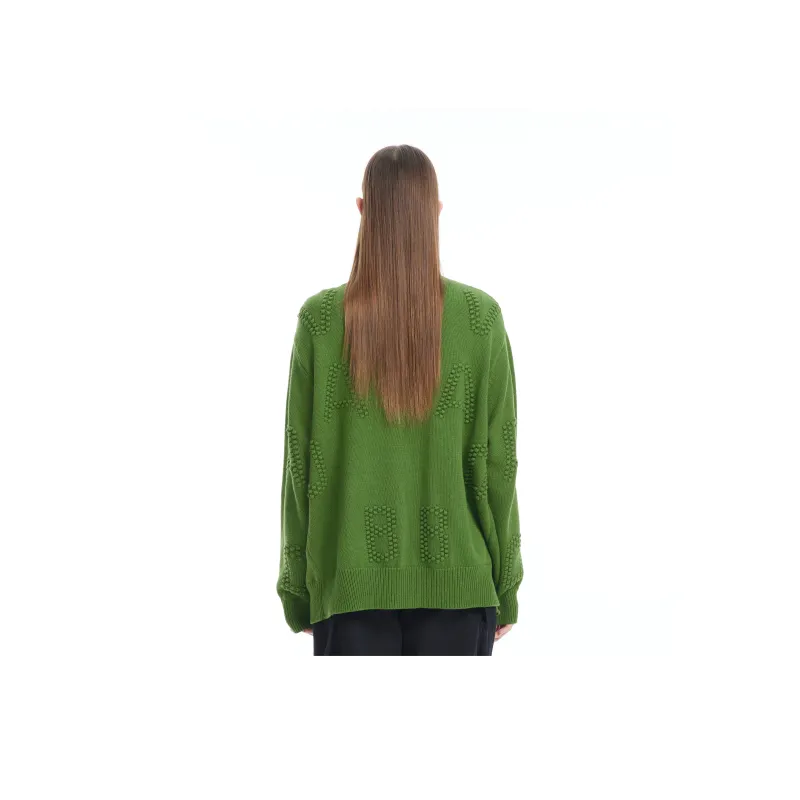 Valeria Obbaco Knitwear Unisex Olive Green-2