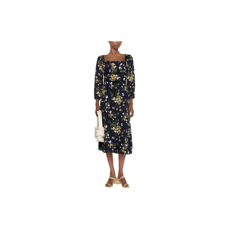 Reformation Long-Sleeved Dresses Women's Black-1