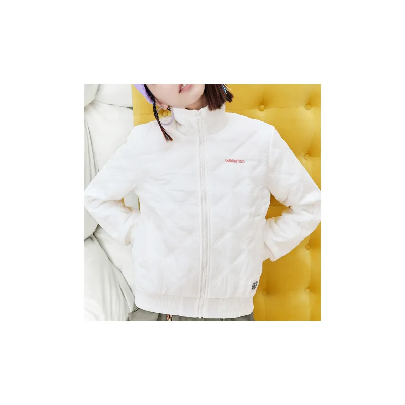 Adidas Neo Puffer Jacket Winter Women's Ivory-4
