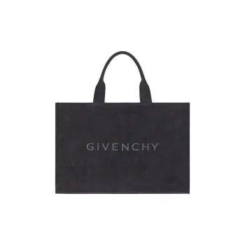 GIVENCHY Cotton Canvas Canvas Bag Tote Bag Shopping Bag Handbag Men's Black
