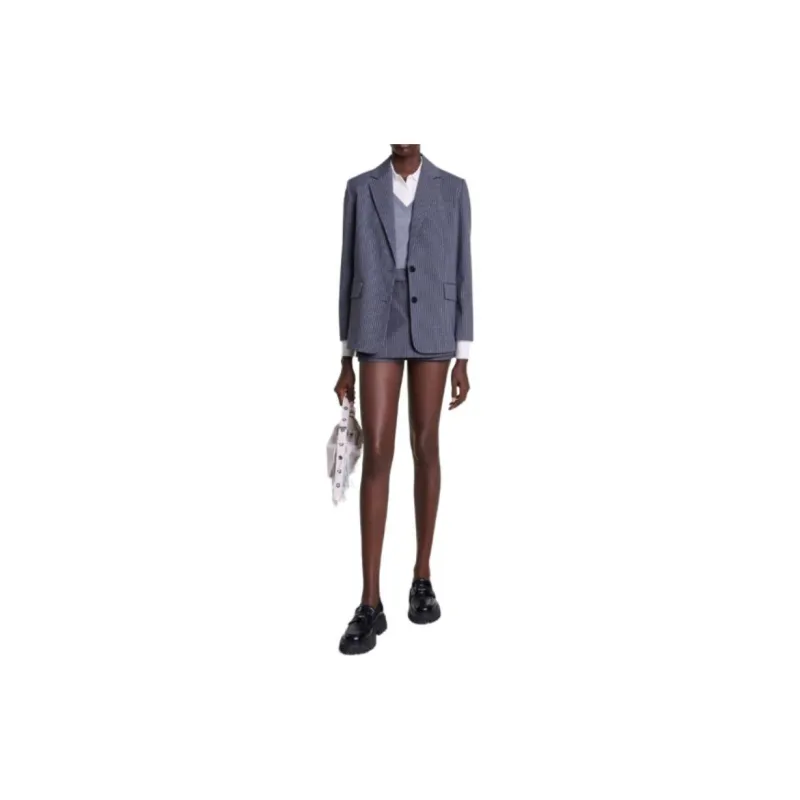 Maje Rhinestone embellished Blazer-2