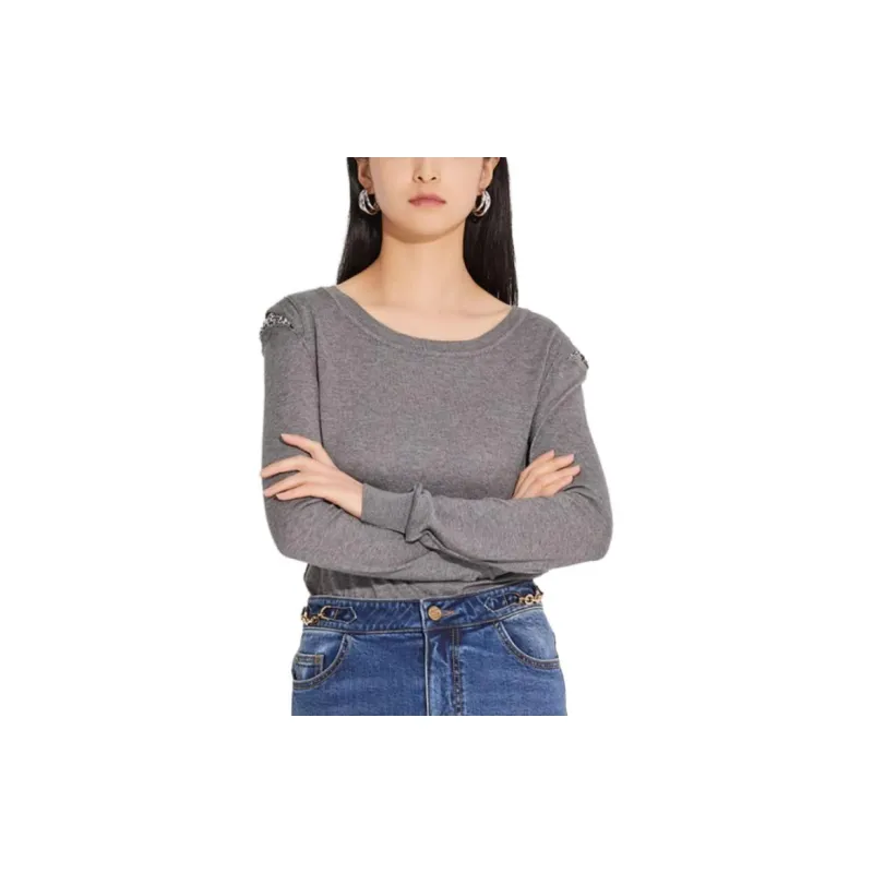 MindBridge Knitwear Women's Gray-2