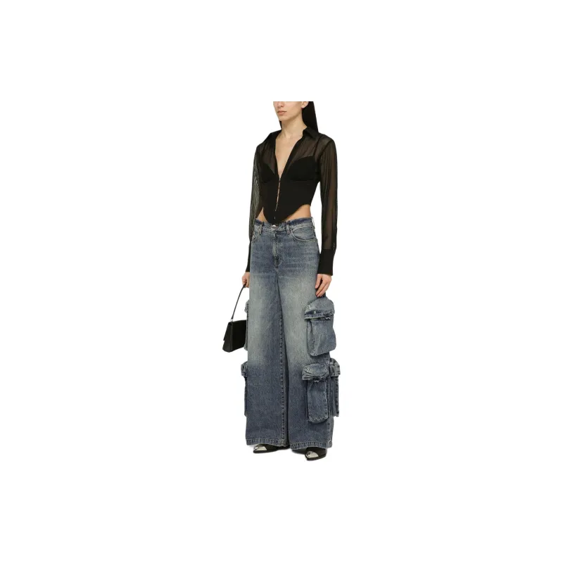 AMIRI Wide Leg Cargo Jeans-3