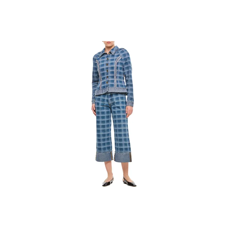 Molly Goddard Jackets & Coats Women's Blue-2