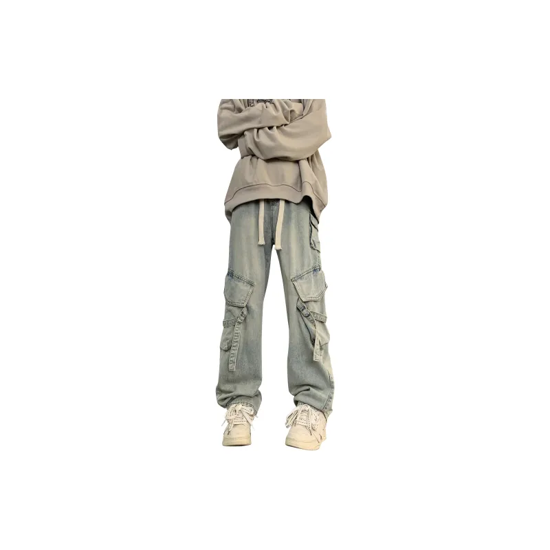 DAREASY Jeans Unisex Washed Blue-18