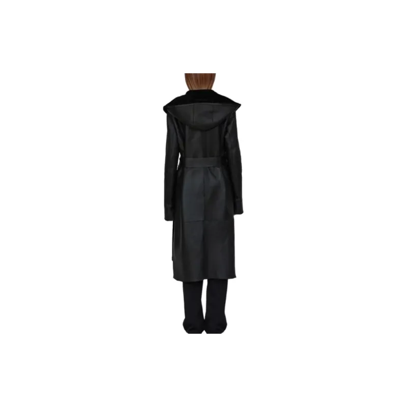 Ferragamo Belted Shearling Coat-2