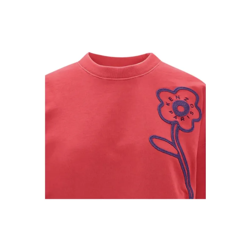 KENZO Boke Flower embroidered Cotton Sweatshirt-4