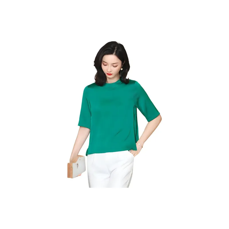 Yi Mengyuan Silk T shirt Women's-4
